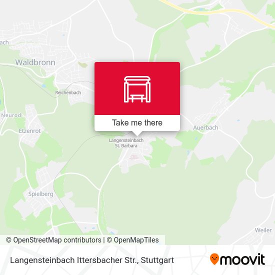 Langensteinbach Ittersbacher Str. map