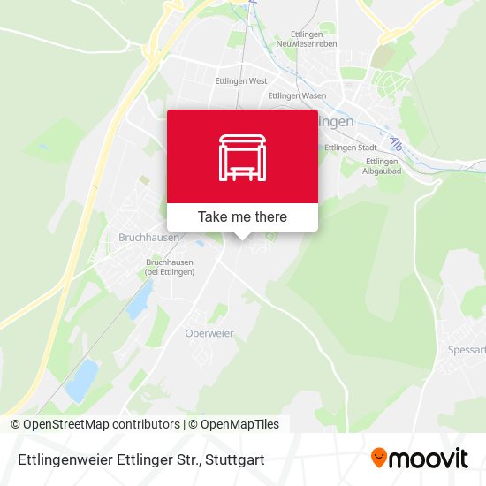 Карта Ettlingenweier Ettlinger Str.