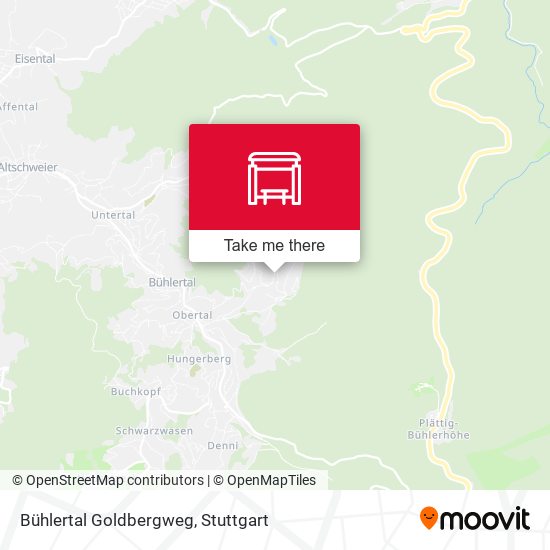 Bühlertal Goldbergweg map