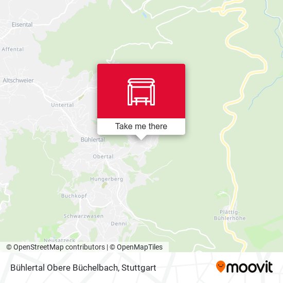 Карта Bühlertal Obere Büchelbach