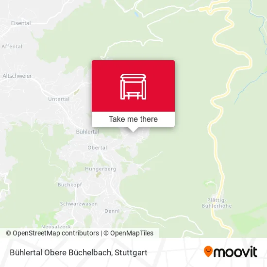 Карта Bühlertal Obere Büchelbach