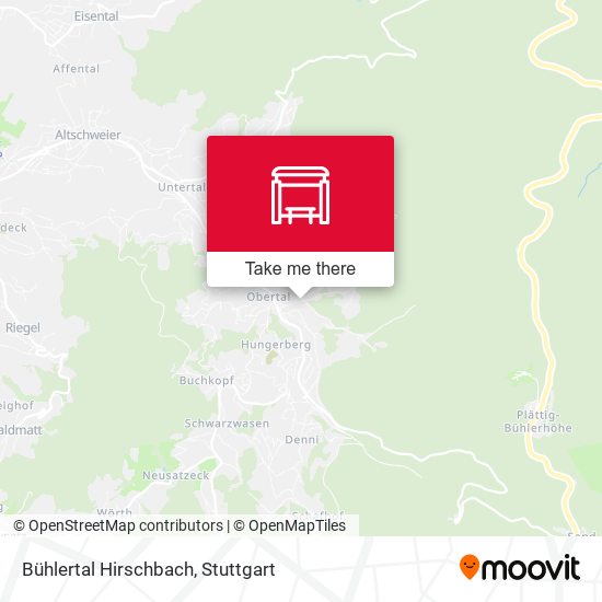 Bühlertal Hirschbach map