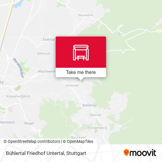 Bühlertal Friedhof Untertal map