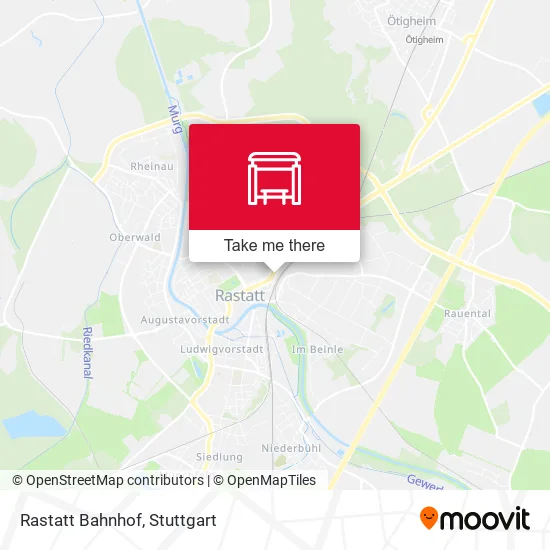 Карта Rastatt Bahnhof