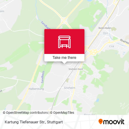 Карта Kartung Tiefenauer Str.