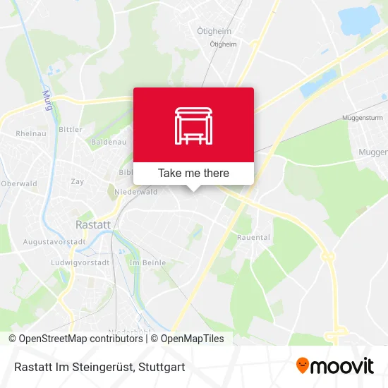 Карта Rastatt Im Steingerüst