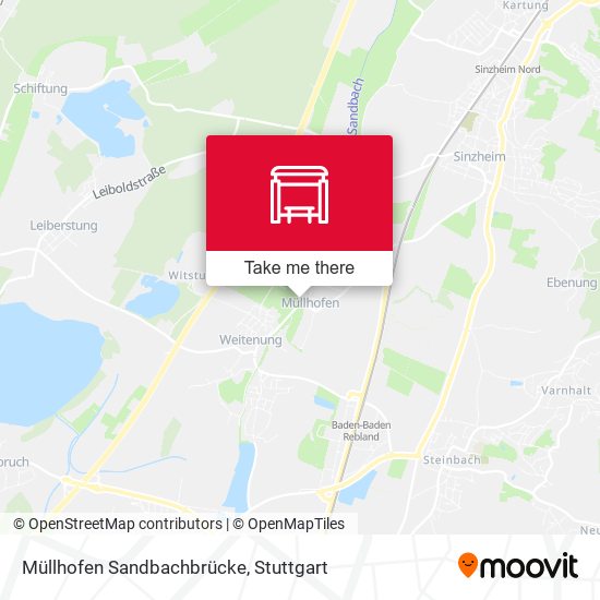 Müllhofen Sandbachbrücke map