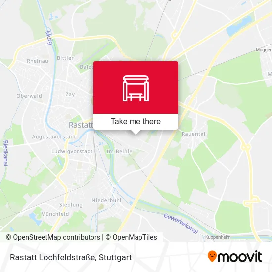 Rastatt Lochfeldstraße map