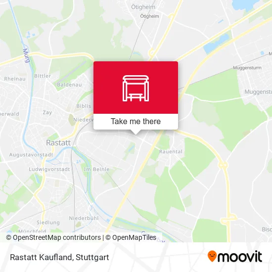 Карта Rastatt Kaufland