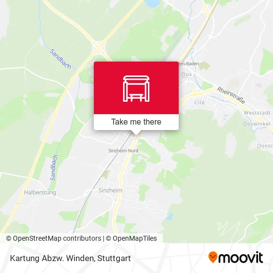 Карта Kartung Abzw. Winden