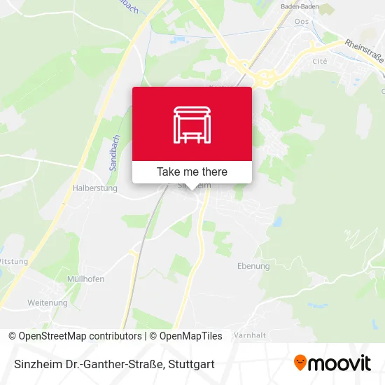 Карта Sinzheim Dr.-Ganther-Straße