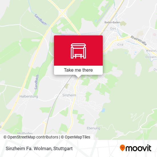 Карта Sinzheim Fa. Wolman