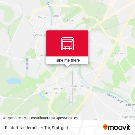 Карта Rastatt Niederbühler Tor