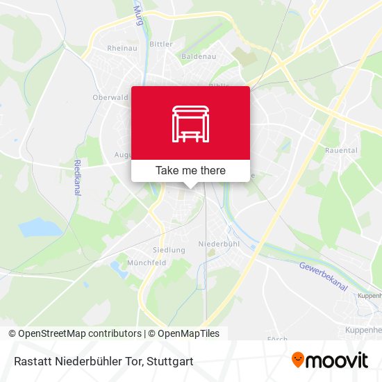 Rastatt Niederbühler Tor map