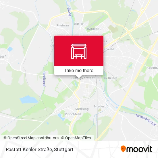 Карта Rastatt Kehler Straße