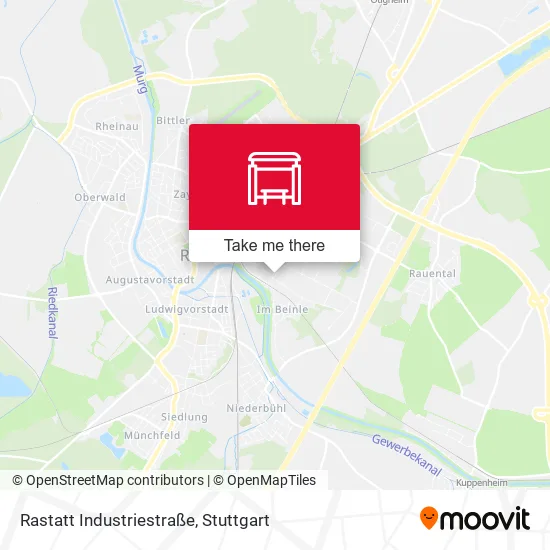Карта Rastatt Industriestraße