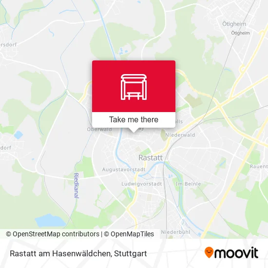 Rastatt am Hasenwäldchen map