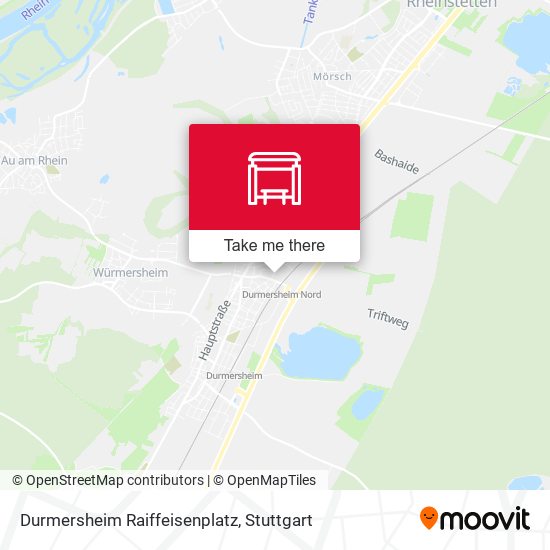 Durmersheim Raiffeisenplatz map