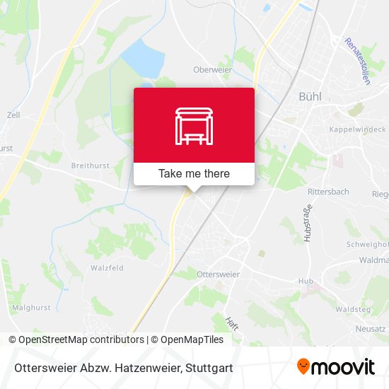 Ottersweier Abzw. Hatzenweier map