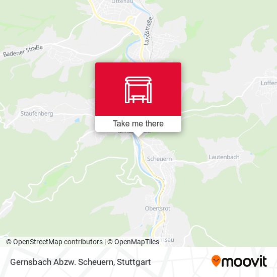 Карта Gernsbach Abzw. Scheuern
