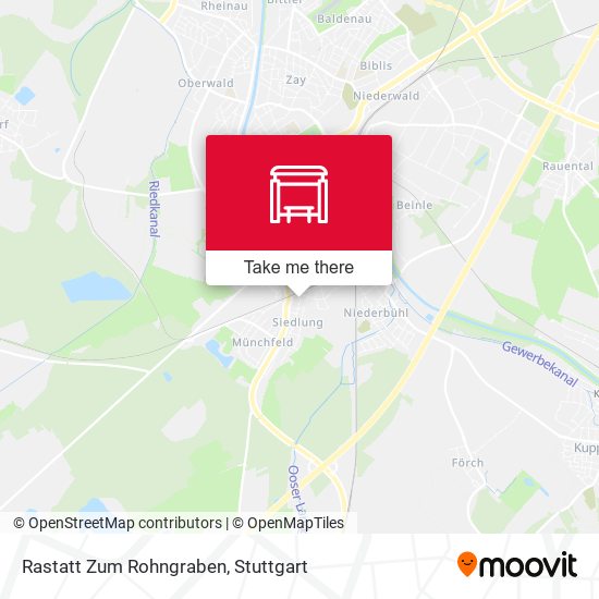 Карта Rastatt Zum Rohngraben