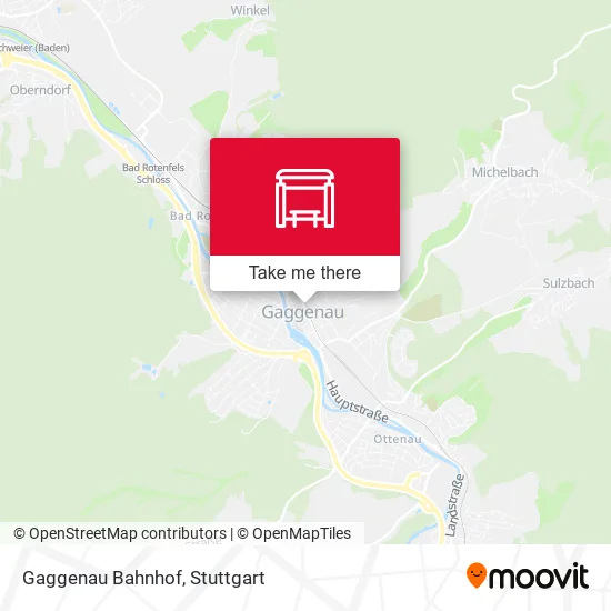 Карта Gaggenau Bahnhof