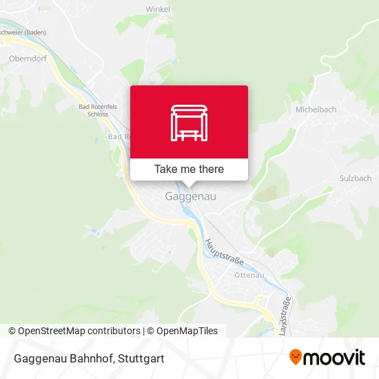 Карта Gaggenau Bahnhof