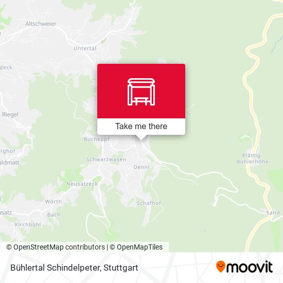 Bühlertal Schindelpeter map