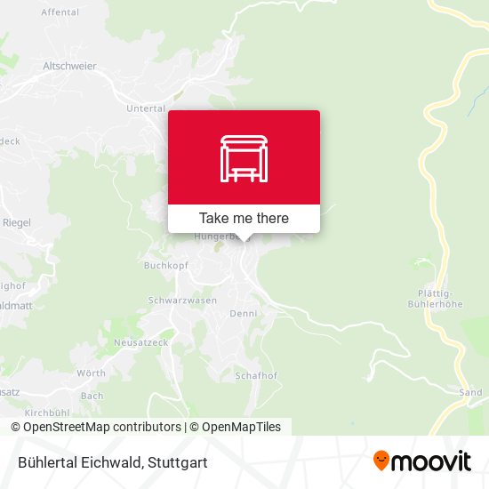 Bühlertal Eichwald map