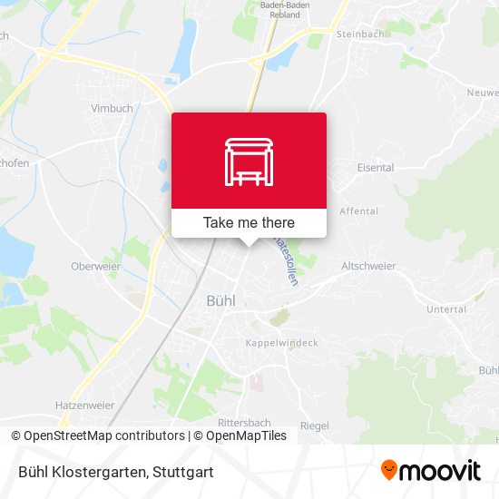 Bühl Klostergarten map