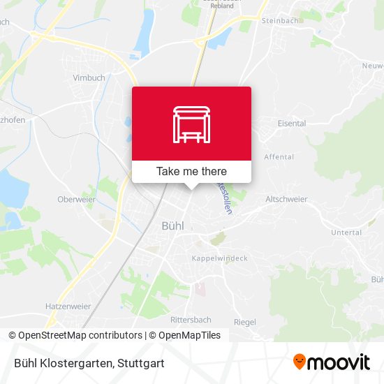 Bühl Klostergarten map