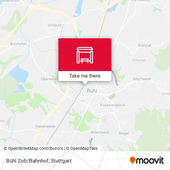 Bühl Zob/Bahnhof map