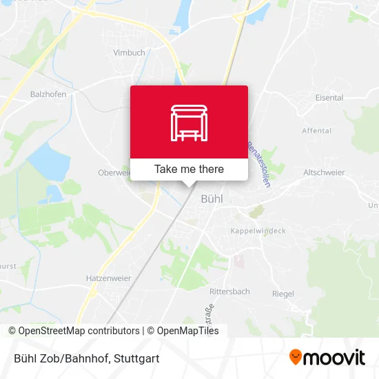 Карта Bühl Zob/Bahnhof
