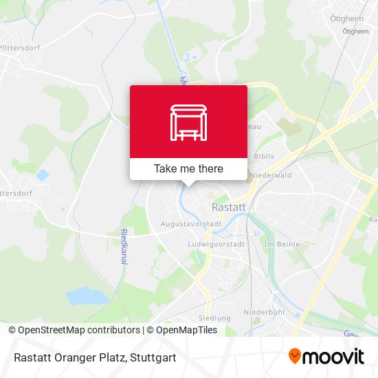 Rastatt Oranger Platz map