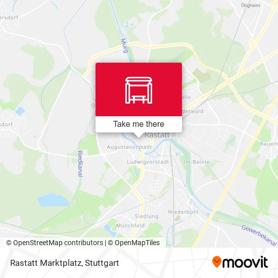 Карта Rastatt Marktplatz