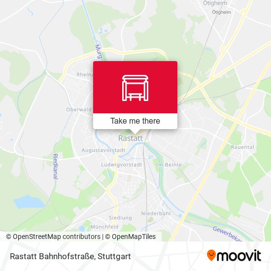 Rastatt Bahnhofstraße map