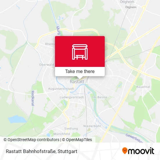Карта Rastatt Bahnhofstraße
