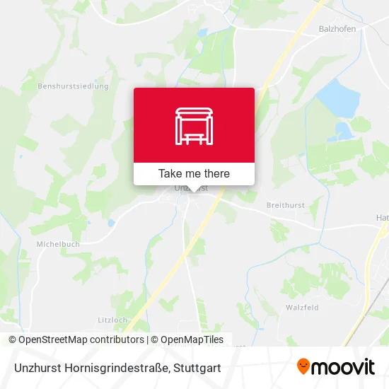 Карта Unzhurst Hornisgrindestraße
