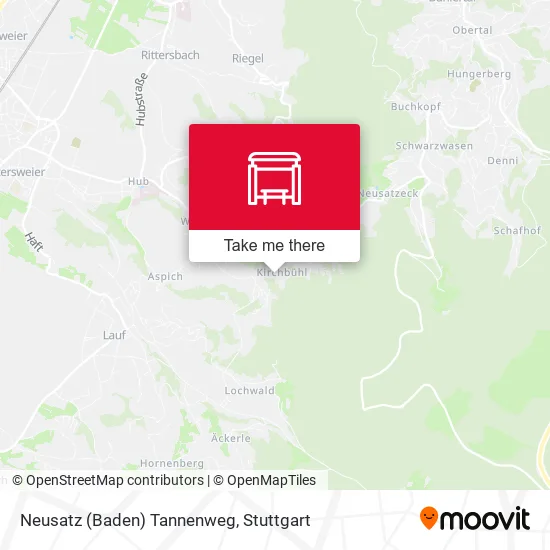 Карта Neusatz (Baden) Tannenweg