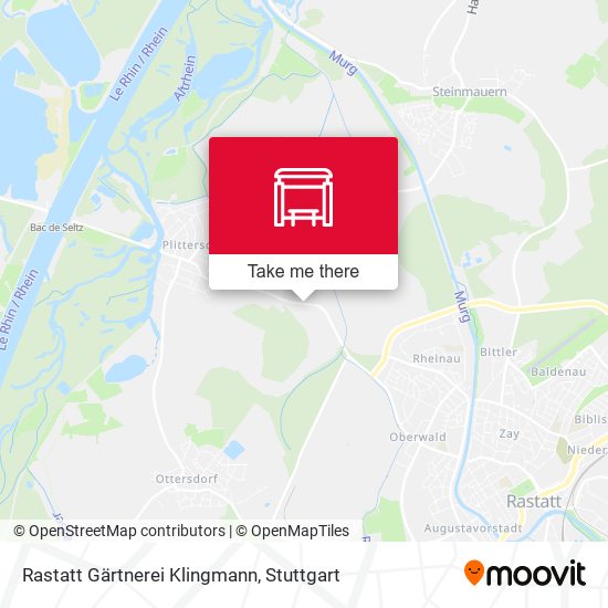 Rastatt Gärtnerei Klingmann map