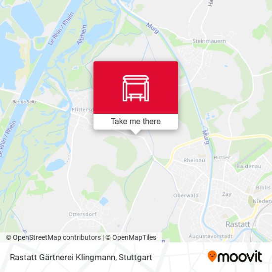 Rastatt Gärtnerei Klingmann map