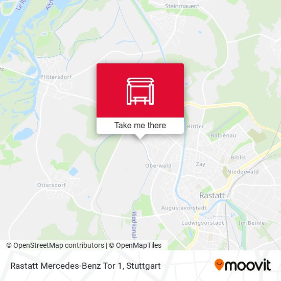 Rastatt Mercedes-Benz Tor 1 map
