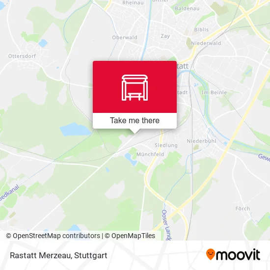 Карта Rastatt Merzeau