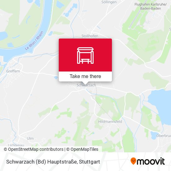 Schwarzach (Bd) Hauptstraße map