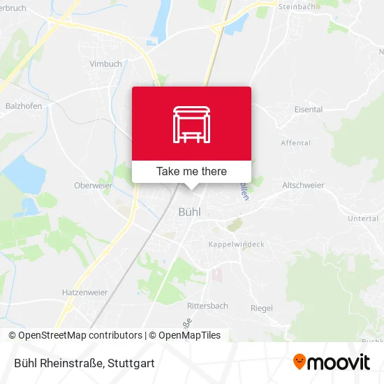 Карта Bühl Rheinstraße
