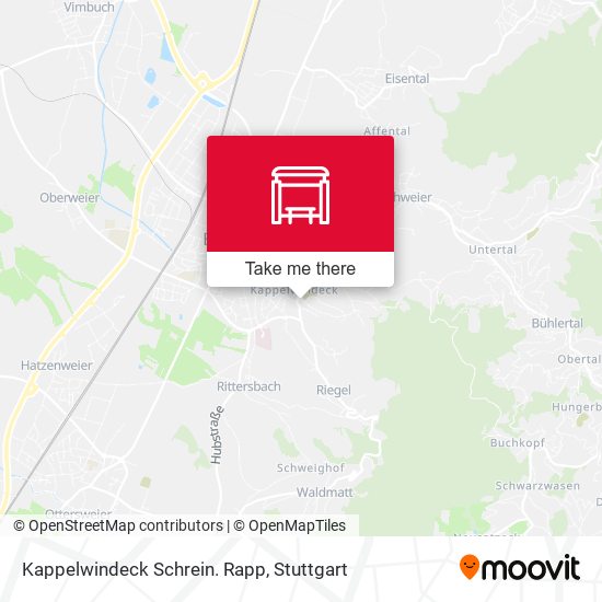 Карта Kappelwindeck Schrein. Rapp