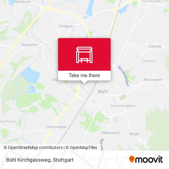 Bühl Kirchgassweg map