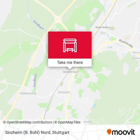 Карта Sinzheim (B. Bühl) Nord