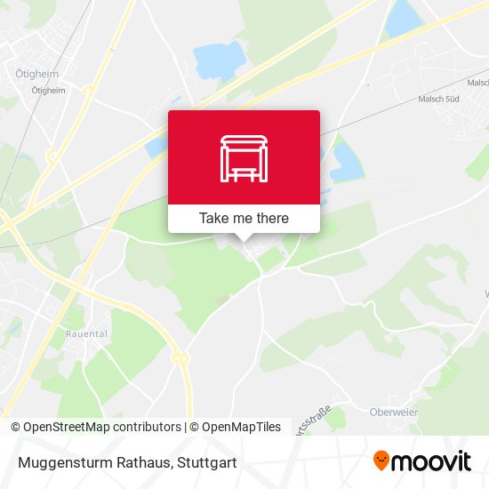Muggensturm Rathaus map