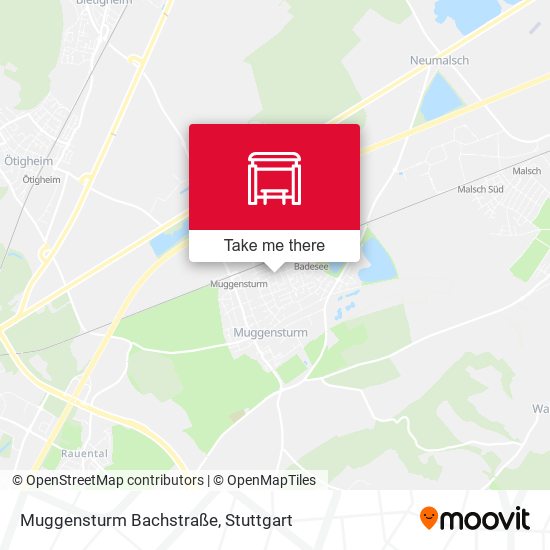 Muggensturm Bachstraße map